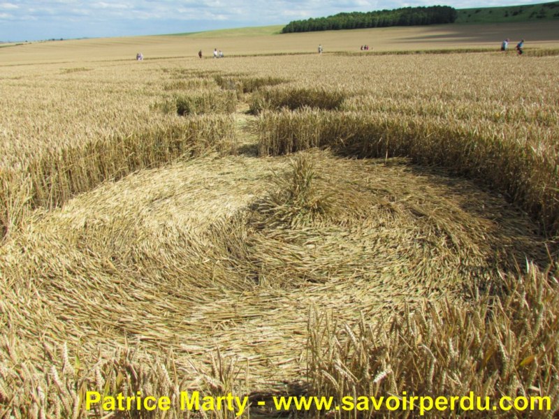 Etchilhampton (2), Wiltshire crop circle, aerial photo 45